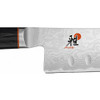 Miyabi Kaizen Hollow Edge Santoku Knife heel detail