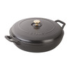 Staub 3.5-Quart Cast Iron Braiser in Matte Black