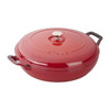 Staub 3.5-Quart Cast Iron Braiser in Cherry Red
