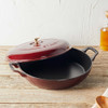 Staub Cast Iron Braiser in Grenadine