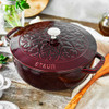 Staub Cast Iron Essential French Oven With Lily Lid in Grenadine