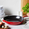 Staub Cast Iron Fry Pan in Cherry
