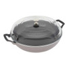 Staub Cast Iron Braiser With Glass Lid in Lilac