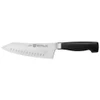 Zwilling J.A. Henckels Four Star Hollow Edge Rocking Santoku Knife