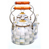 MacKenzie-Childs Sterling Check 3-Quart Tea Kettle