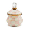 MacKenzie-Childs Rosy Check Lidded Sugar Bowl