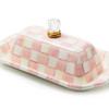 MacKenzie-Childs Rosy Check Butter Box