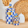 MacKenzie-Childs Royal Check Large Canister