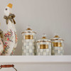MacKenzie-Childs Sterling Check Small Canister