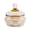 MacKenzie-Childs Rosy Check Squashed Pot
