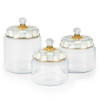 MacKenzie-Childs Sterling Check Small Kitchen Canister