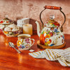 MacKenzie-Childs White Flower Market 2-Quart Tea Kettle