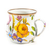 MacKenzie-Childs White Flower Market Mug