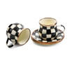 MacKenzie-Childs Courtly Check Espresso Cup and Saucer Set