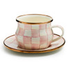MacKenzie-Childs Rosy Check Teacup