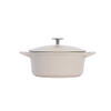Made In Enameled Cast Iron Round Dutch Oven in Antique White