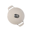 Made In Enameled Cast Iron Round Dutch Oven in Antique White