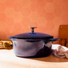 Made In Enameled Cast Iron Round Dutch Oven in Harbour Blue