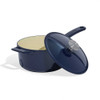 Made In Enameled Cast Iron Saucepan in Harbour Blue
