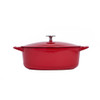 Made In Enameled Cast Iron Oval Dutch Oven in Red