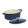 Made In Enameled Cast Iron Oval Dutch Oven in Harbour Blue