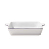Made In Square Baking Dish With Navy Rim