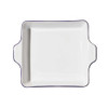 Made In Square Baking Dish With Navy Rim