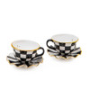 MacKenzie-Childs Courtly Check Teacup Salt and Pepper Set