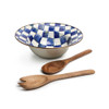 MacKenzie-Childs Royal Check Salad Serving Set