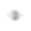 Le Creuset Pumpkin Gravy Boat in White