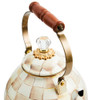 MacKenzie-Childs Mocha Check 3-Quart Tea Kettle