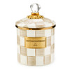 MacKenzie-Childs Mocha Check Small Canister