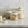MacKenzie-Childs Mocha Check Medium Kitchen Canister
