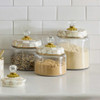 MacKenzie-Childs Mocha Check Large Kitchen Canister