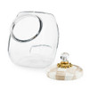 MacKenzie-Childs Mocha Check Cookie Jar