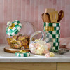 MacKenzie-Childs Emerald Check Cookie Jar