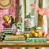 MacKenzie-Childs Emerald Check Large Kitchen Canister