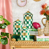 MacKenzie-Childs Emerald Check Large Canister