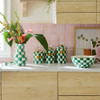 MacKenzie-Childs Emerald Check Medium Canister