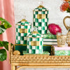 MacKenzie-Childs Emerald Check Small Canister
