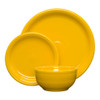 Fiesta 3-Piece Bistro Coupe Place Setting in Daffodil