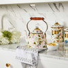 MacKenzie-Childs Pink Wildflowers 2-Quart Tea Kettle