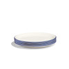 Made In Appetizer Plates With Navy Rims