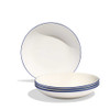 Made In Entrée Bowls With Navy Rims