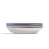 Made In Entrée Bowls With Navy Rims