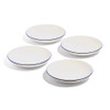 Made In Entrée Bowls With Navy Rims