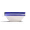 Made In Side Dish Bowls With Navy Rims