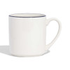 Made In Coffee Mugs With Navy Rims
