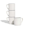 Made In Coffee Mugs With Navy Rims