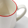 Made In Coffee Mugs With Red Rims